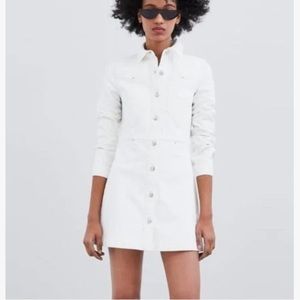 Zara Long Sleeve Denim Dress